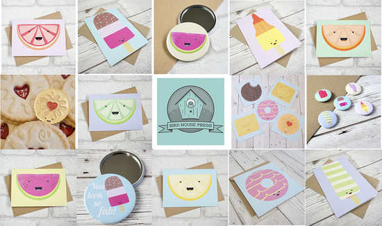 A little sample of the cute products from Bird House Press