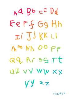 Save your child's first handwriting forever