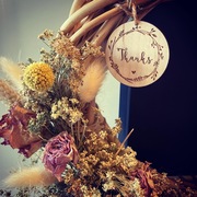 Wreaths are not just for Christmas! Why not customise your wreath with a special message.