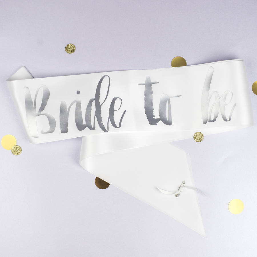 Livi & Belle Contemporary Bride To Be And Hen Party Sashes | 