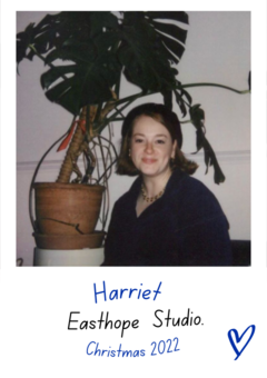 Polaroid of Harriet - Easthope Studio