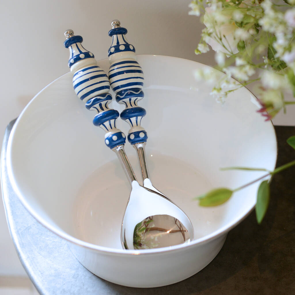 Hand Painted Serving Spoons