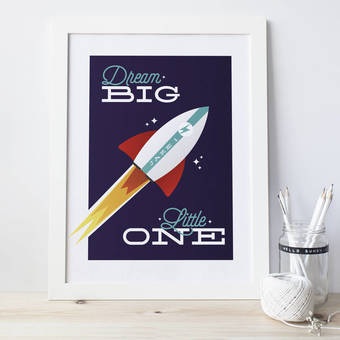Personalised Rocket Print