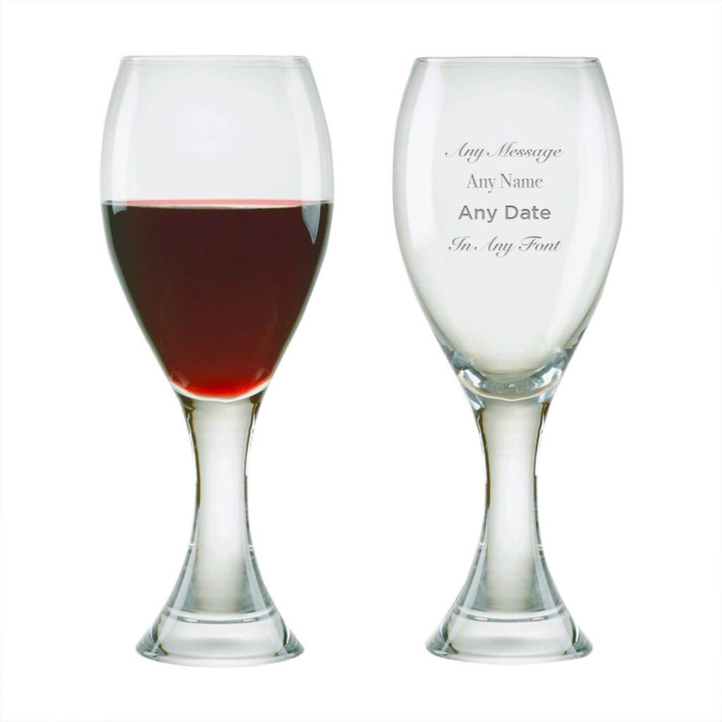 Manhattan Personalised Wine Glasses - Set Of Two