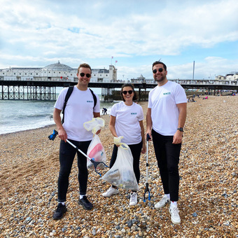 Berczy beach clean