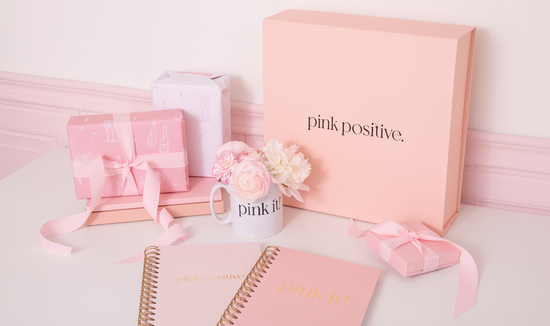 Pink Positive personalised gifts and gift boxes
