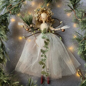 Personalised Christmas Woodland Fairy Decoration
