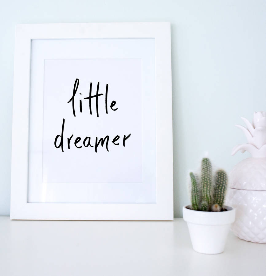 'Little Dreamer' Nursery Artwork Print