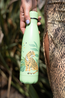 Tiger Print Insulated 500ml Water Bottle