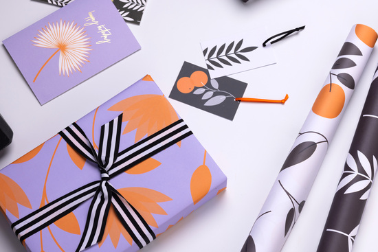 Floral wrapping paper