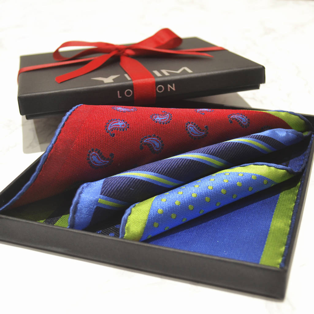 YHIM London Luxury Silk Mens Pocket Square For All Occasions | 