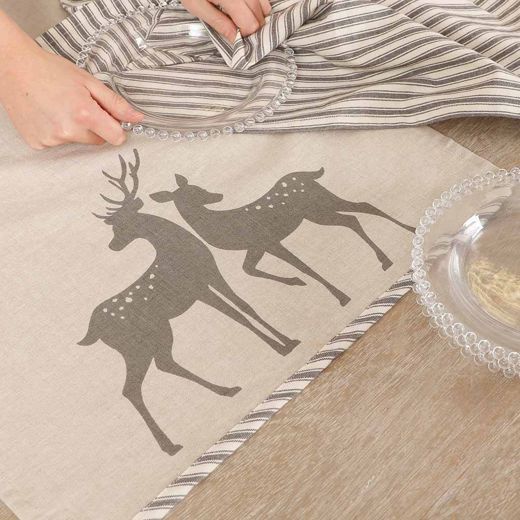 Set Of Two Woodland Stag Tea Towels