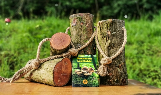 Inoculated Mushroom Logs With Guide