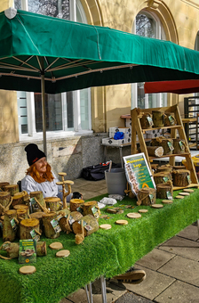 Mushroom Log St Nicholas Market Stall Bristol