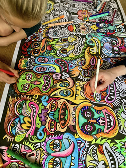 unique characters inspired by urban art and graffiti inspire maximum creativity