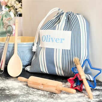Striped Baking Bag Set