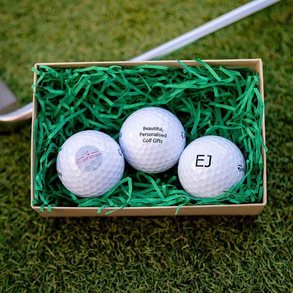 Three Personalised Golf Balls