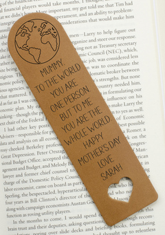 leather bookmark for mummy