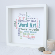 Personalised Word Art Cloud Print
