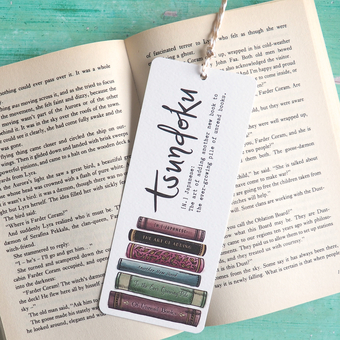 Tsundoku Book lover's bookmark 