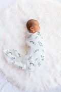 floral bamboo muslin swaddle