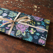 Midnight Floral Wrapping Paper