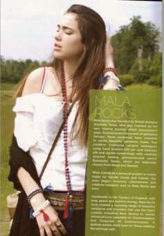 Yoga Magazine feature Mala Rocks with Dua Lipa