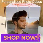 personalized photo cube puzzle