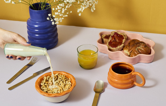 ceramic bowl, vase and mug