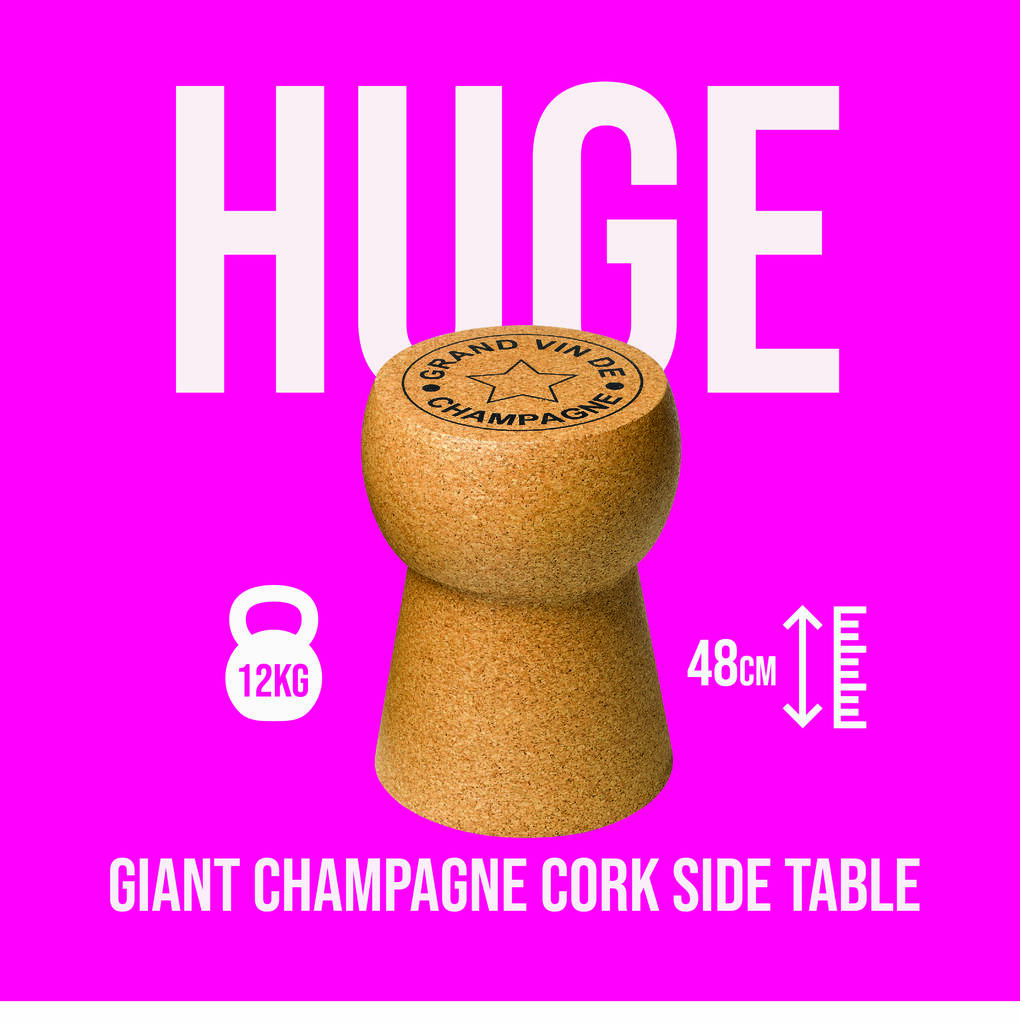 Champagne, Cava + Prosecco Cork Side Tables  