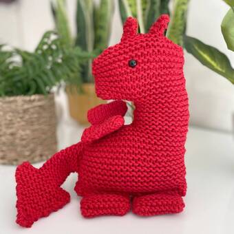 Red Dragon Knitting Pattern
