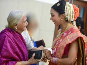 Priya with her grandmother