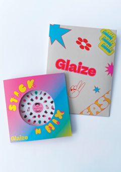 Glaize nail art stickers packaging