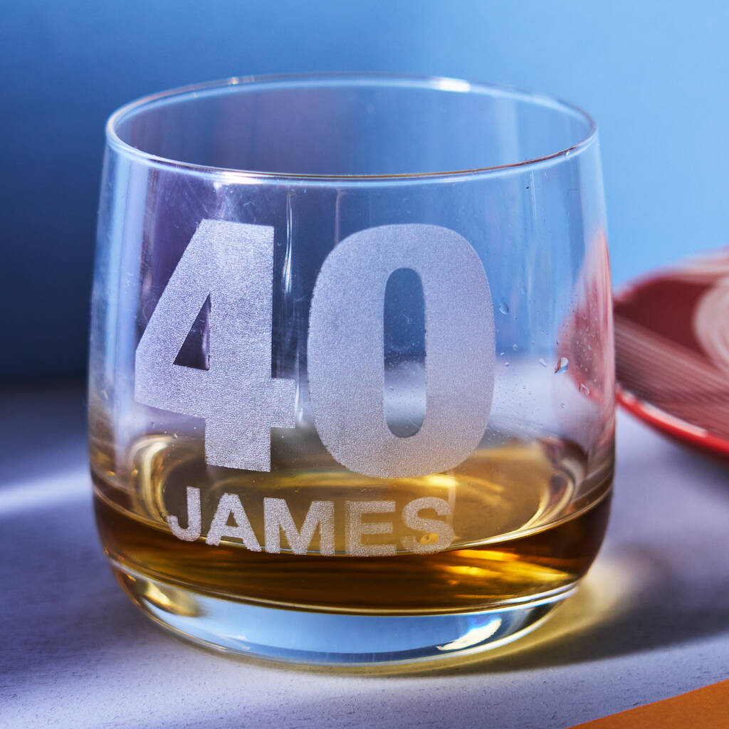 Personalised Birthday Whiskey Glass