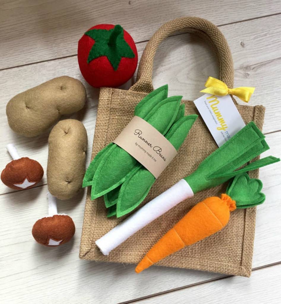Pretend Play Felt Food Vegetable Collection