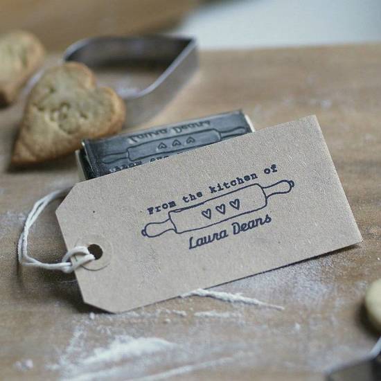 baking rubber stamp