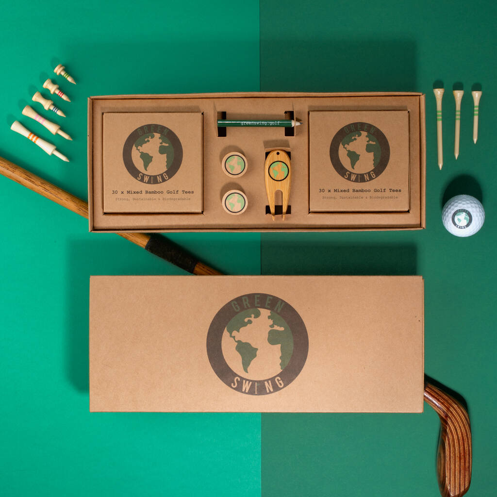 Bamboo Golf Tees And Accessories Golf Gift Set