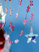 pink crystal garland 