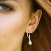 Silver teardrop earrings