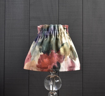 Dolly multi colour floral gathered scrunchie lampshade