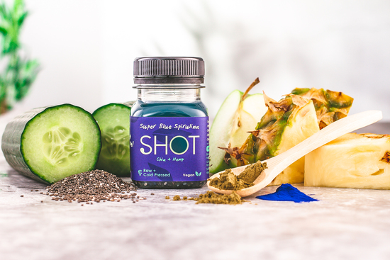 Cold Pressed, Raw, Flash Frozen health shots, delivered to your door, so you too can give life your best shot.