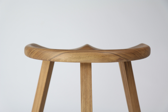 Martelo and Mo wooden, handmade stool. 