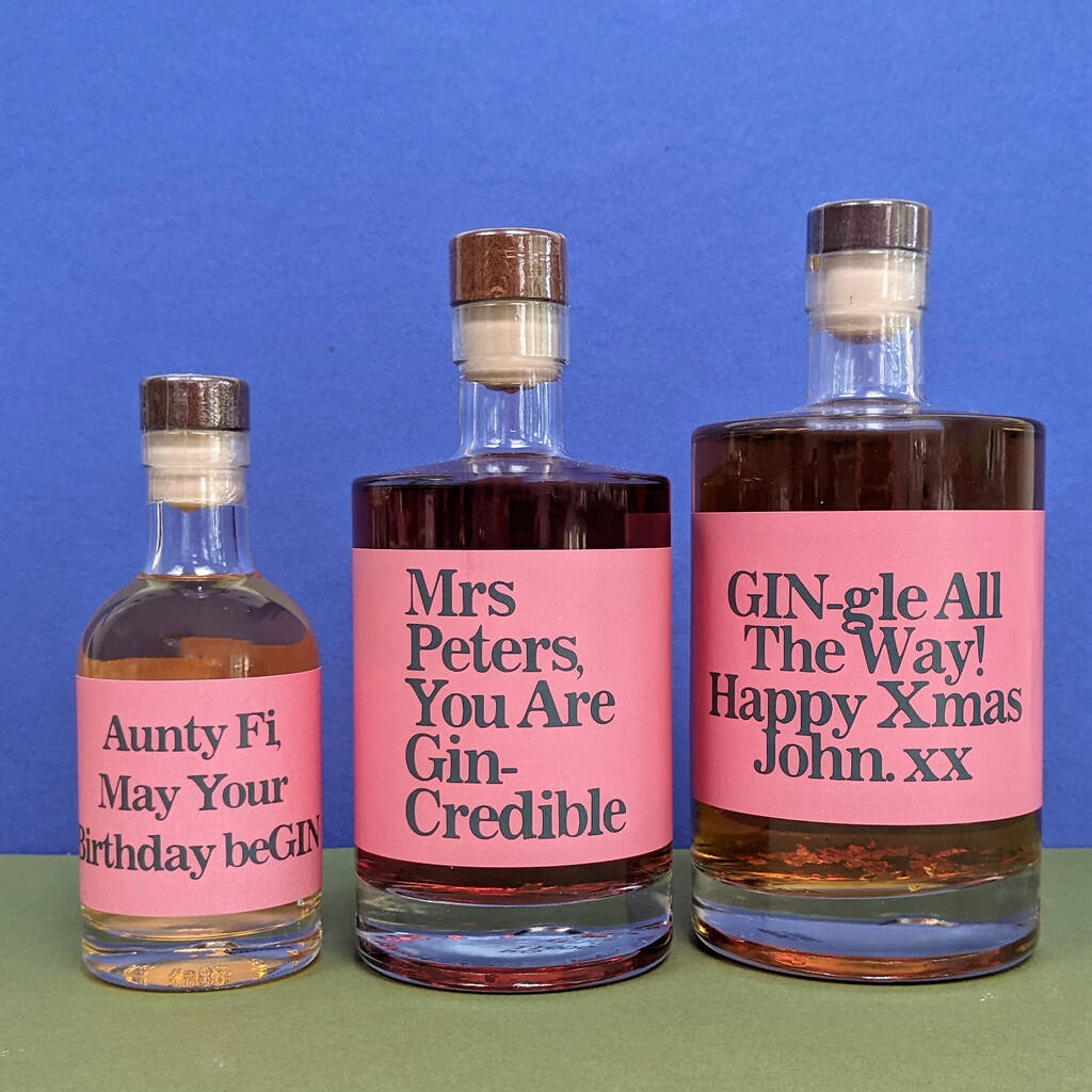 Personalised Gin Pun Flavoured Gin