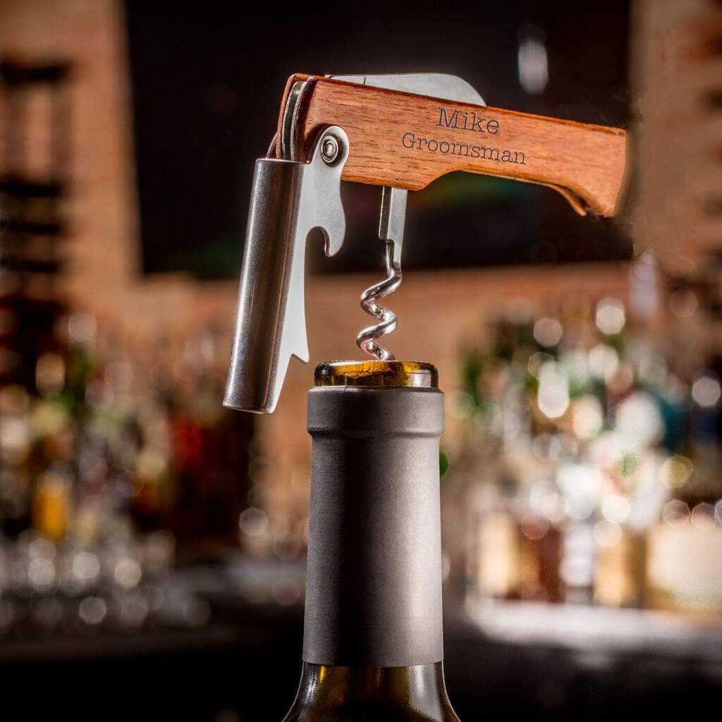 Natural Gift Store Personalised Classic Wine Bottle Openers | 