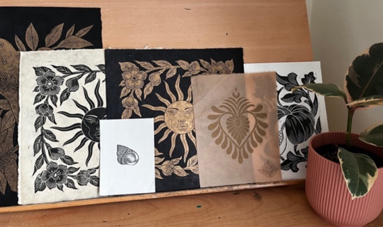 Selection of Lino prints