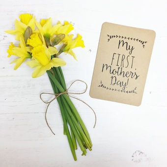 my first mother's day milestone photo card