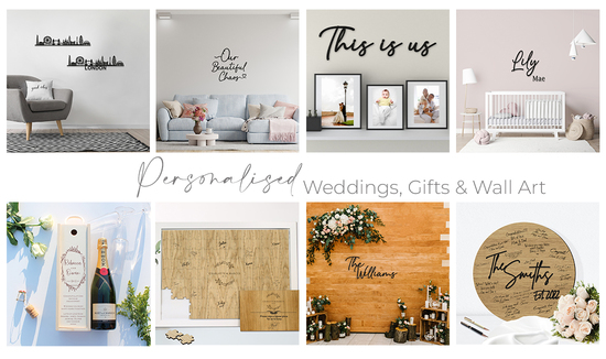 about lasaris Personalised  weddings, gifts & wall art wall signs wedding decor and gift