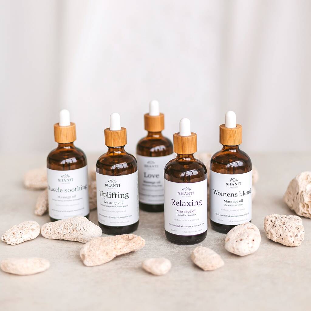 Organic Aromatherapy Massage Oils For Body Relaxation