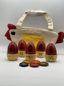 Beautiful handcrafted by  toys that help your little one understand the concept of colours and numbers
