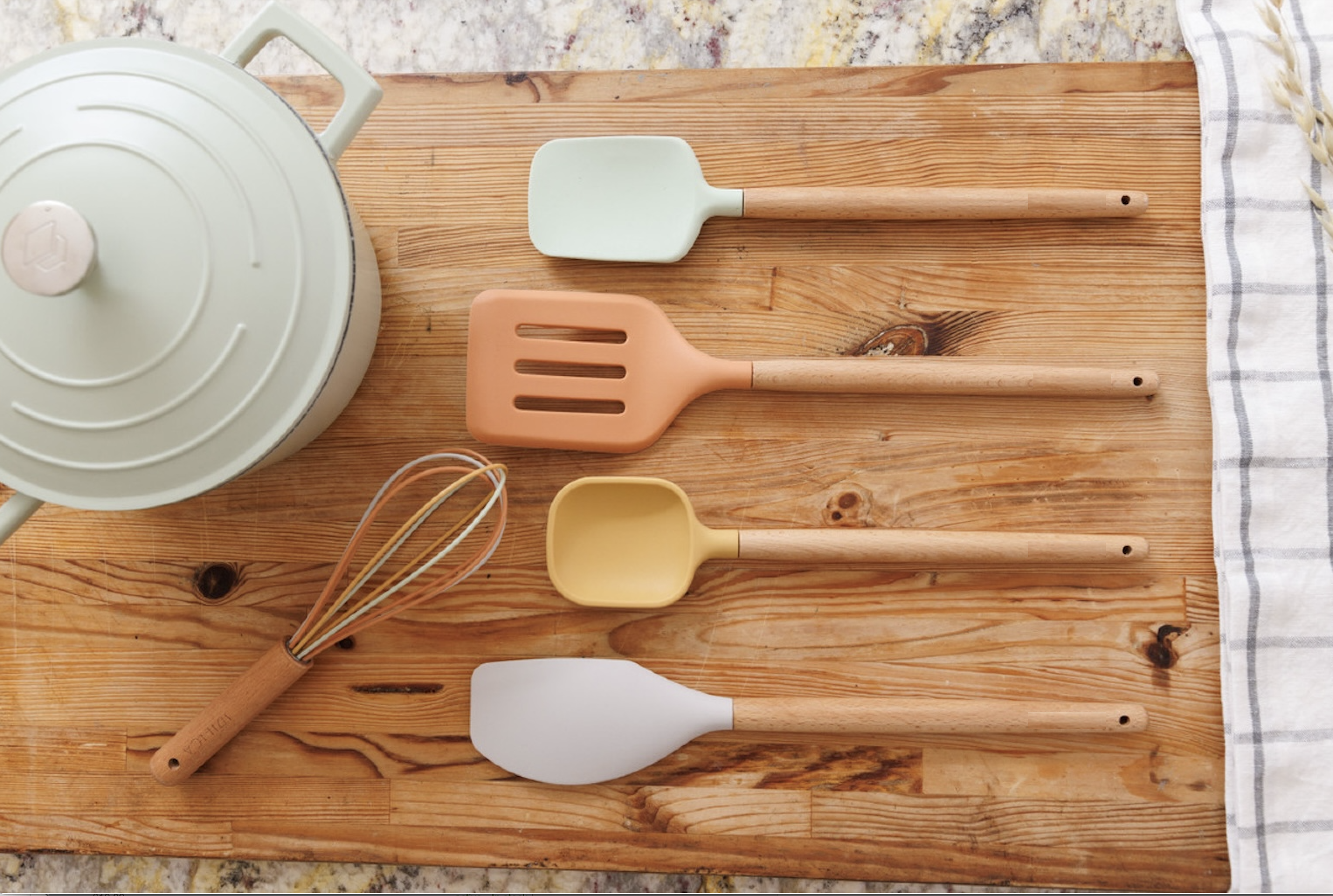 Natura Silicone Five Piece Kitchen Utensil Set